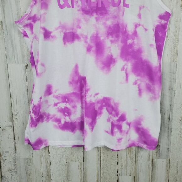 SO Tie Dye Twist Back Tank Top Size XL - Picture 6 of 9